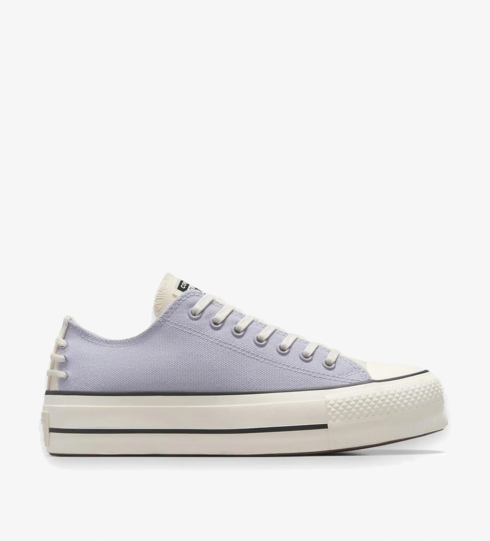 A12553C Chuck Taylor All Star Lift Crafted Laces Platform Sneaker Lila Unisex Aya - Görsel 1
