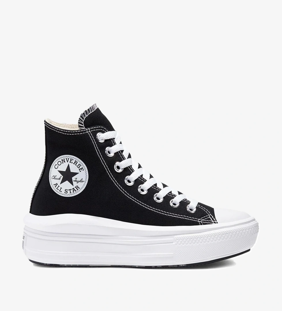 568497Chuck All Star Platform Siyah Unisex Ayakkabı