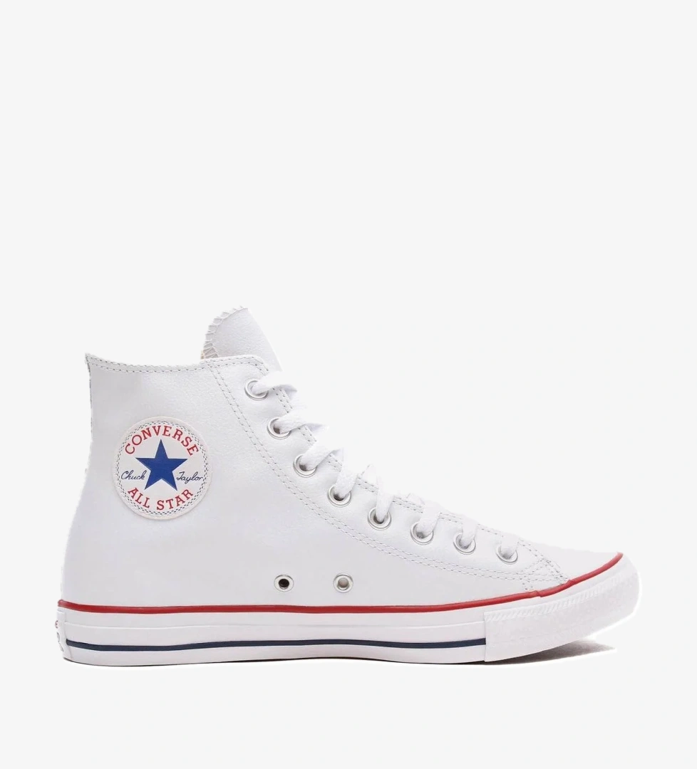 Converse 132169 Chucktaylor Allstar Leather Beyaz Siyah Unisex Ayakkabı model görseli