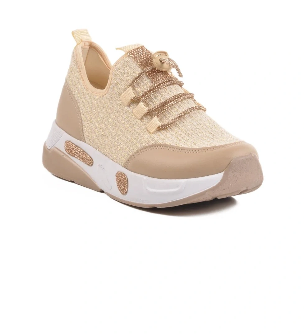 Walkway 702465 Z Bej Kadın Taşlı Günlük Ayakkabı model görseli