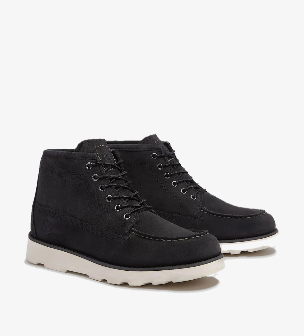 Tb0A6Cep Britton Mills Mid Lace Up Chukka Boot Süet Siyah Erkek Bot