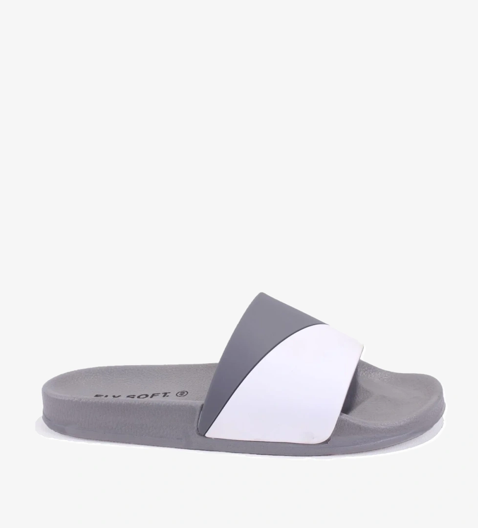 S263071 Gri Beyazı Günlük Ortopedik Erkek Spor Terlik