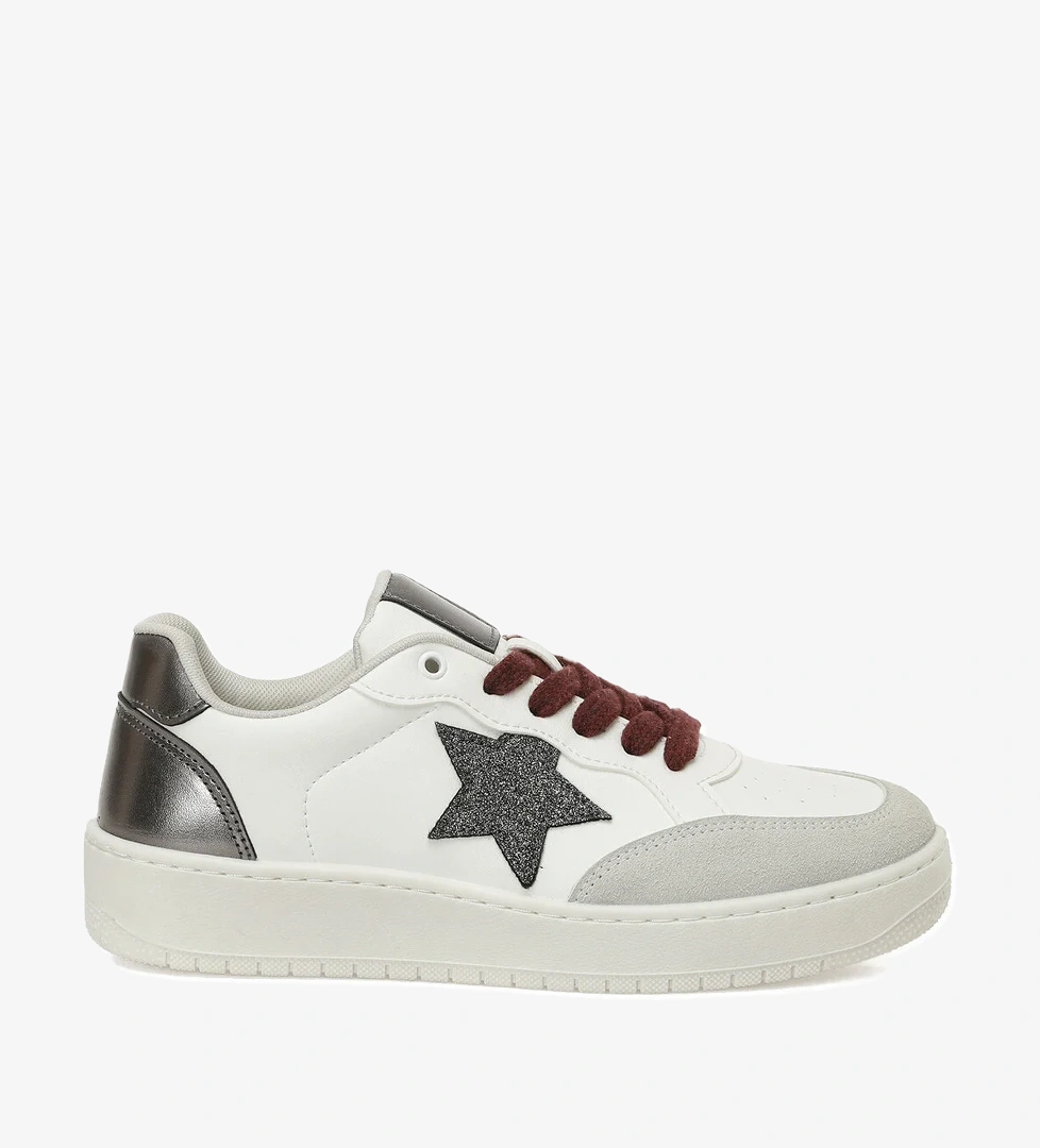 25K-2077 5PR Beyaz Kadın Sneaker - Görsel 1