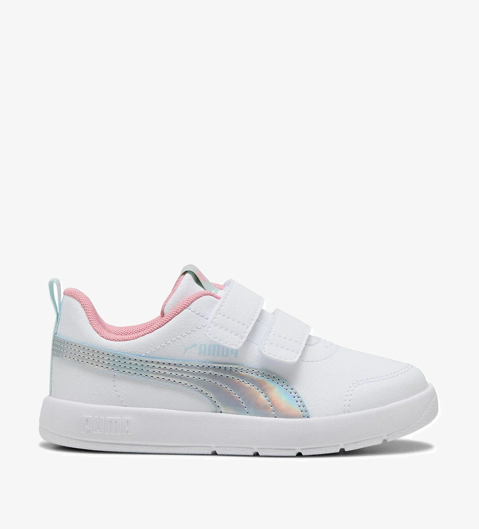 Puma Courtflex V3 Space Belle Beyaz Kız Çocuk Sneaker