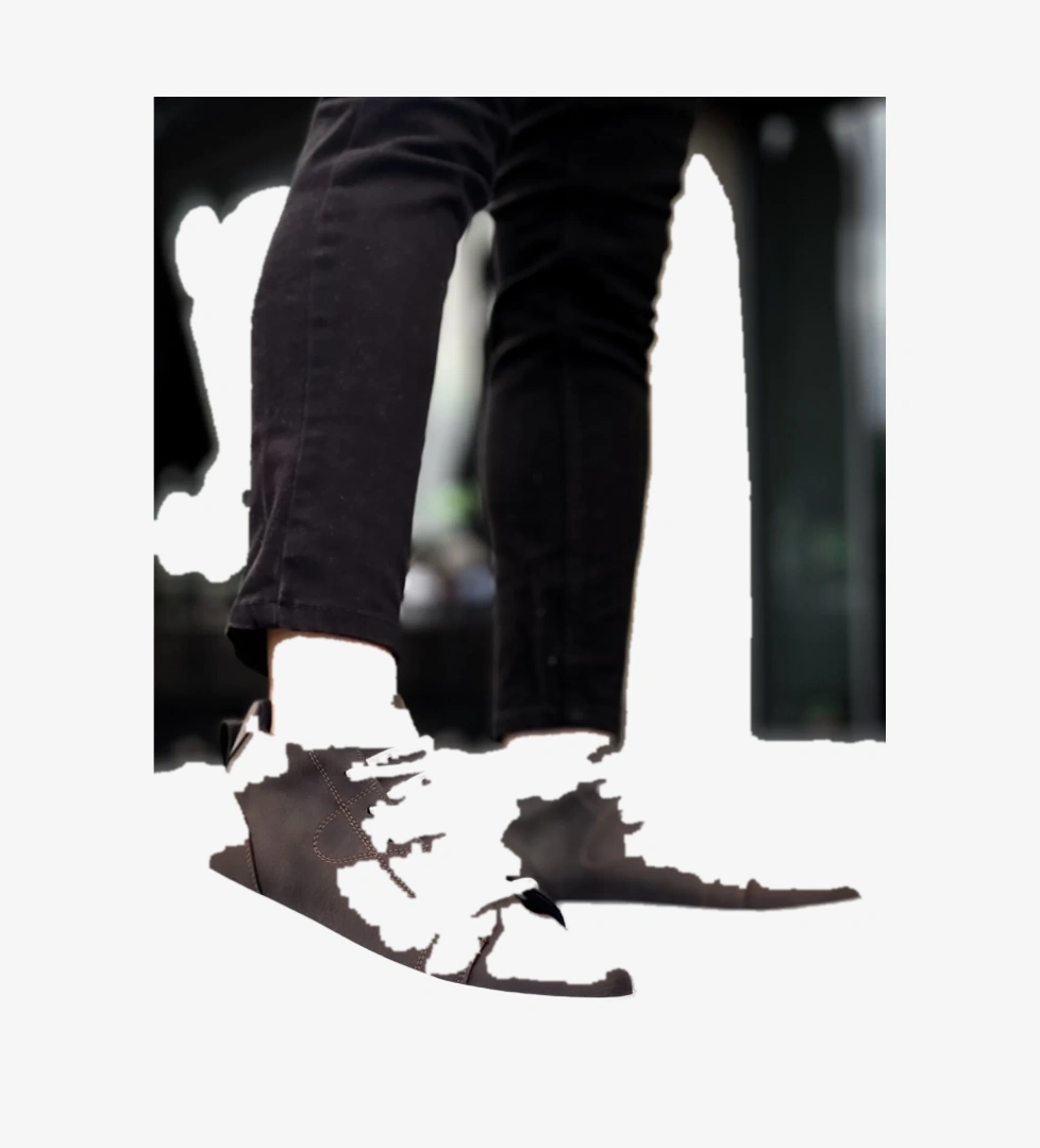 Pabucmarketi Bağcıklı Erkek Spor Bot KAHVE (BEYAZ TABAN) model görseli