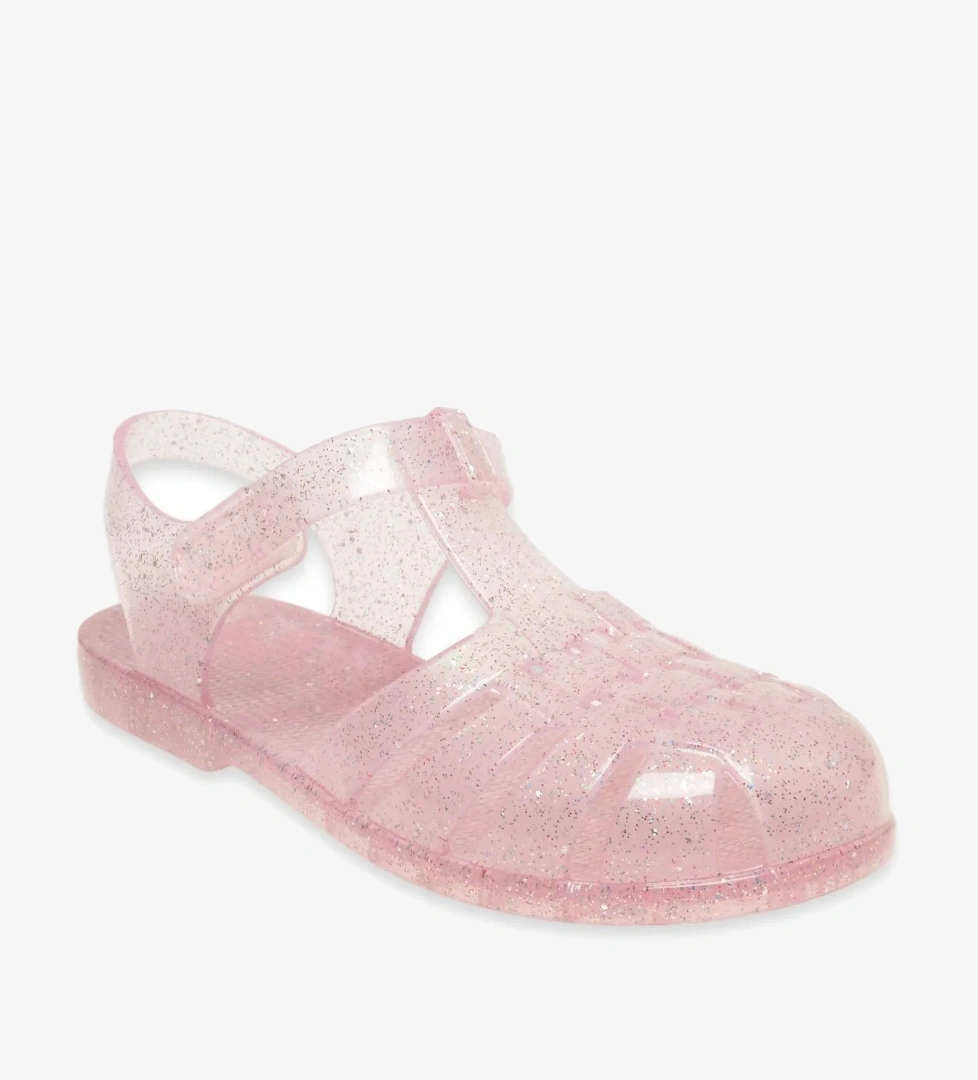 S10329K Clasica Cristal Pembe Kız Çocuk Sandalet - Görsel 1