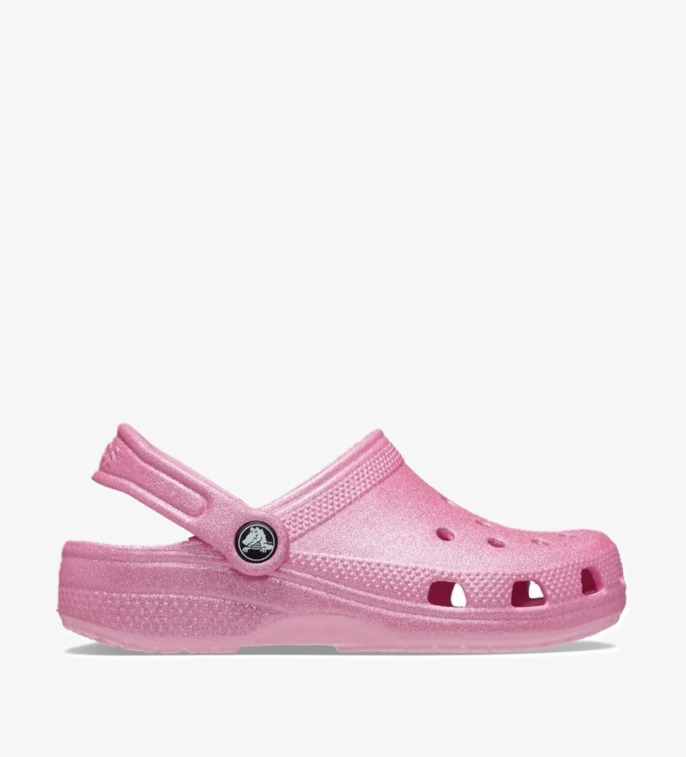 206993 Classic Glitter Clog K Pembe