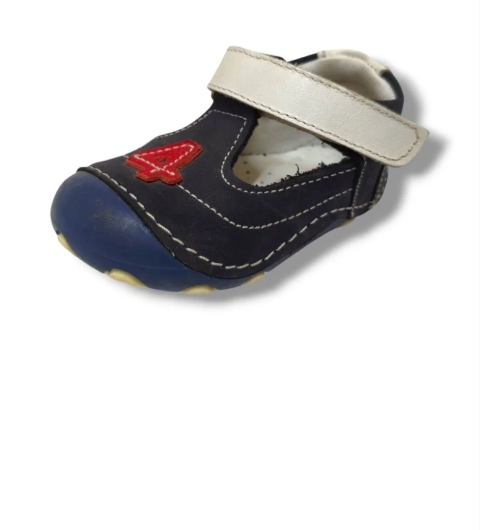 Pinky 3034-20 4 Numara Cırtlı Çocuk Ayakkabı Lacivert Beyaz 18-20 model görseli
