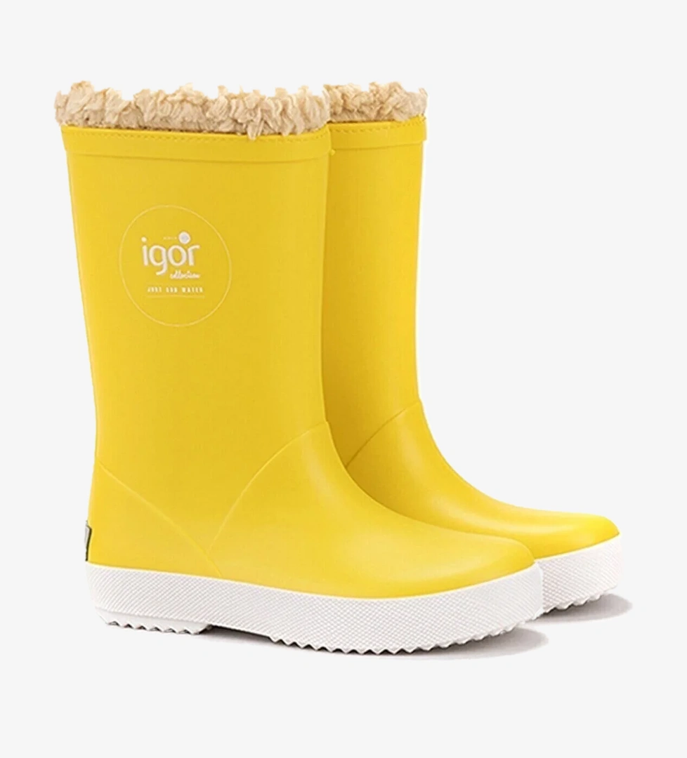 Splash Nautico Borreguito Çocuk Sarı Çizme W10207-igr008