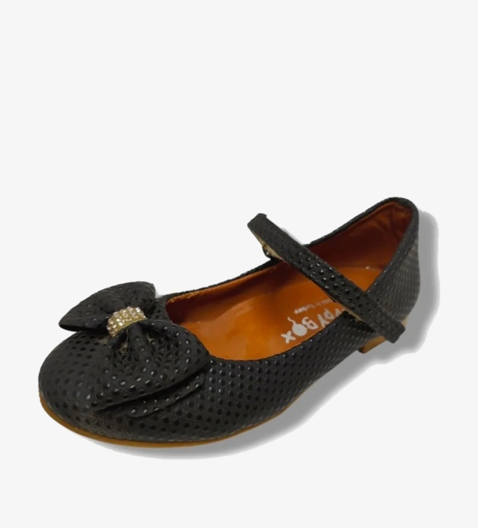 Happy Steps Happy 3016-20 Baskı Deri Fiyonklu Kız Çocuk Babet model görseli