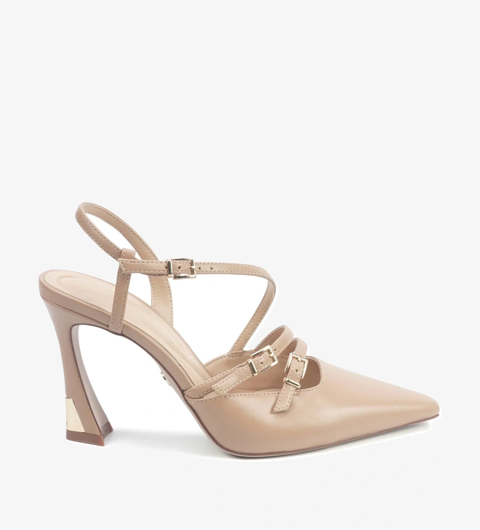 DOLORES 5PR Bej Kadın Topuklu Ayakkabı - Görsel 1