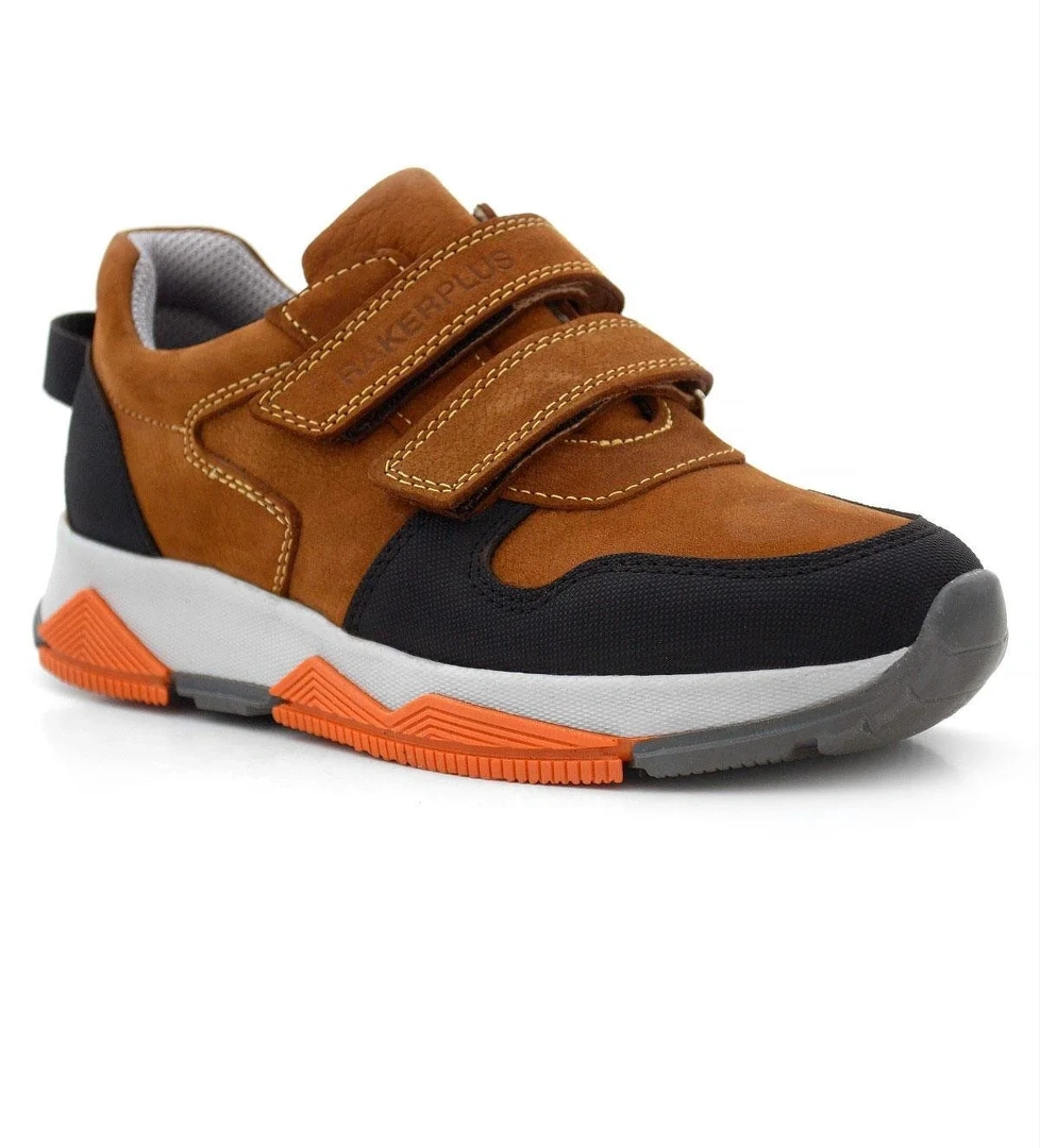 Hakiki Deri Taba Çocuk Okul Spor Ayakkabı - Görsel 1