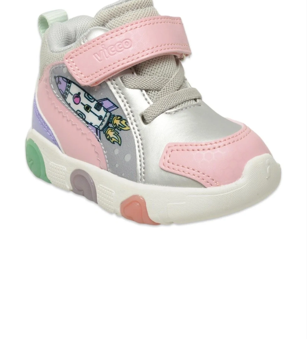 Vicco 946.b25k.411 Rocky Bebe Işıklı Phylon Gri Pudra Erkek Çocuk Spor Ayakkabı model görseli