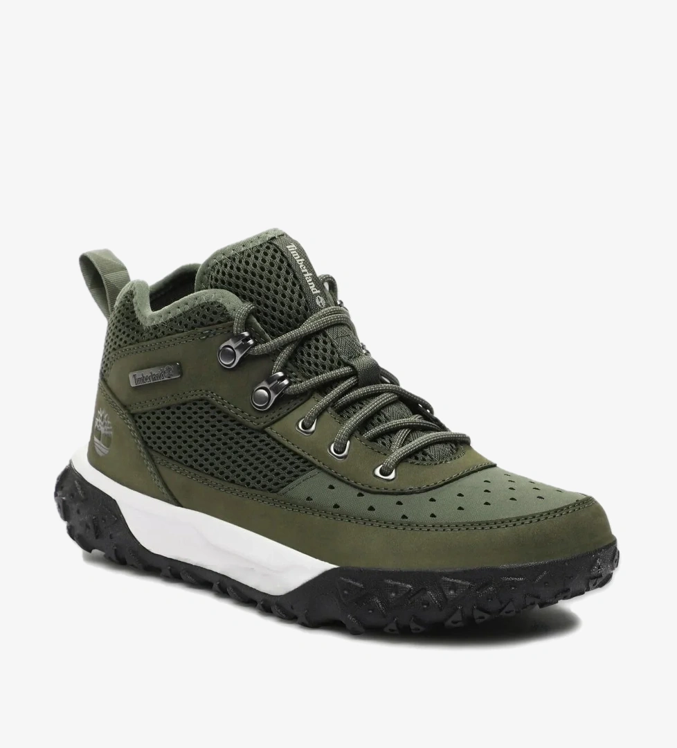 Timberland Tb0A67Rm Greenstride Motion 6 Mid Lace Up Sneaker Haki Unisex Ayakkabı model görseli