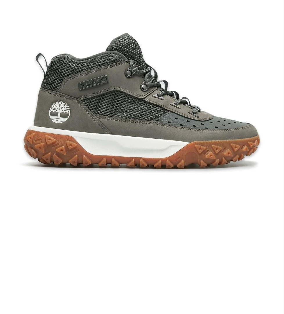 Timberland Tb0A6A98 Greenstride Motion 6 Mid Lace Up Sneaker Gri Erkek Ayakkabı model görseli