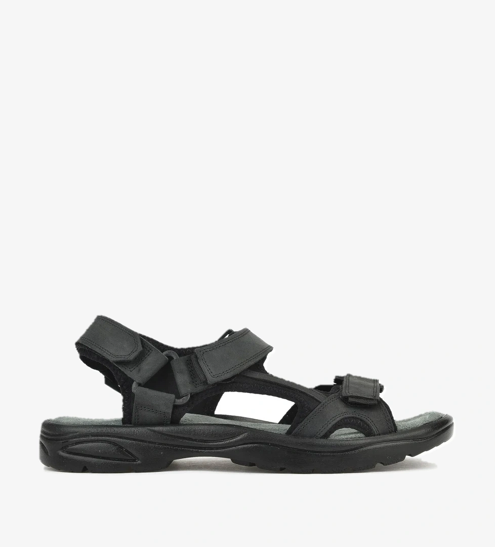 Erkek Hakiki Deri Sandalet 1511052Z5340 Siyah