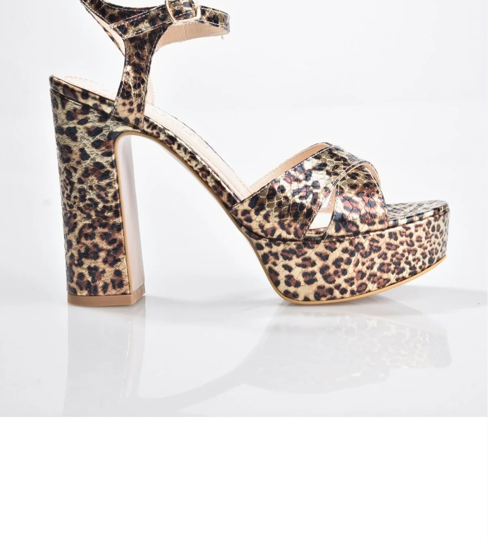 Erdal Koçyiğit Ayakkabı EK Park Moda K3026/5 Kadın Platform Topuklu Ayakkabı model görseli