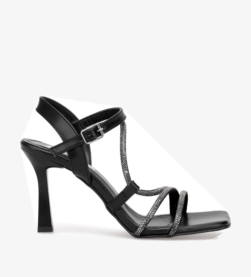 Elit MST1254M Kadın Klasik Topuklu ayakkabı Siyah