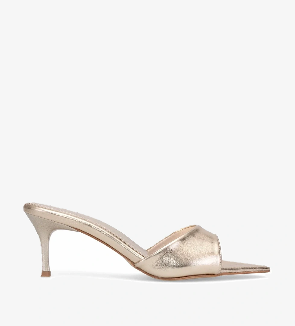 Elit BTSS01 Kadın Topuklu Terlik Altın