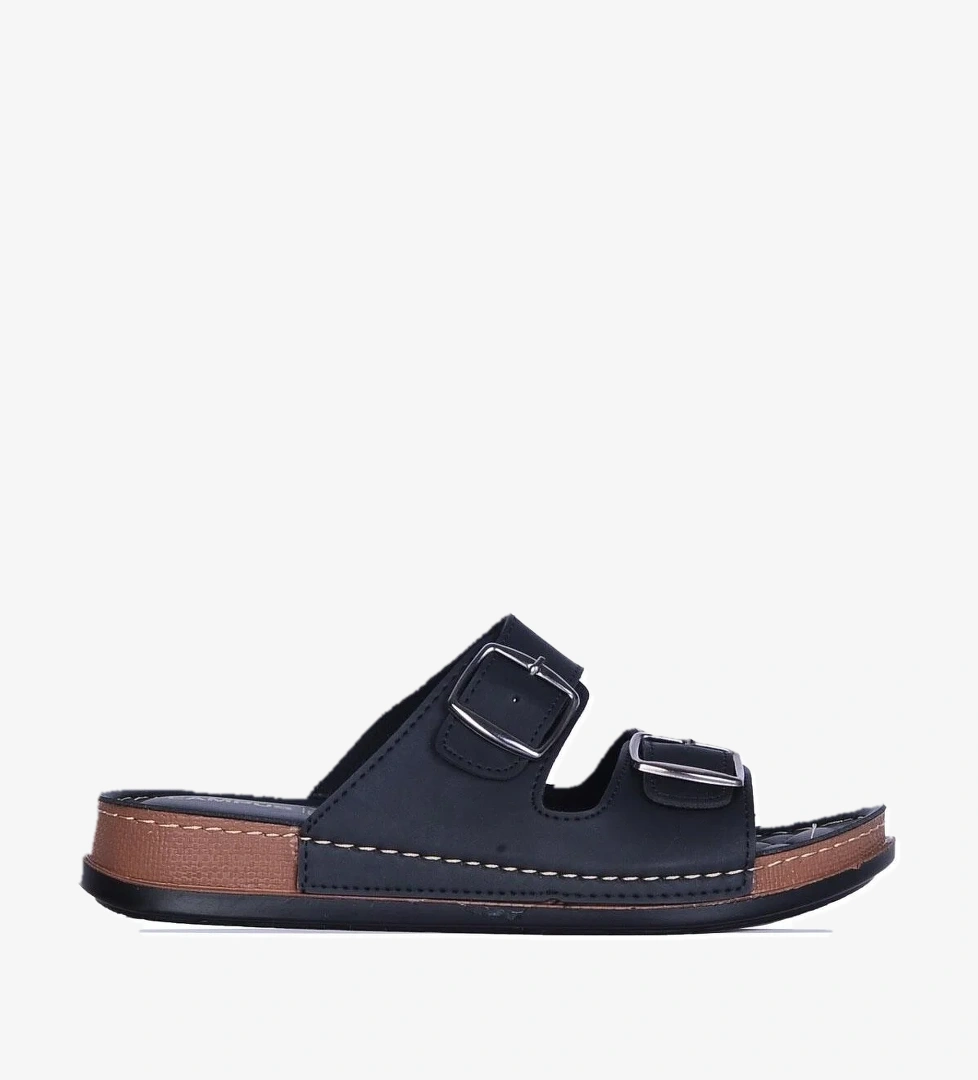 952-4 Campus Siyah Erkek Terlik - Görsel 1