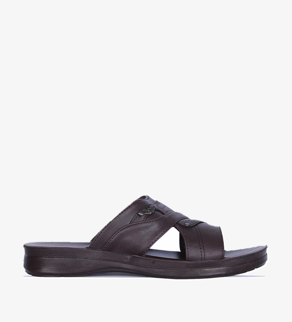 Ayakcenter 158-1 Soylu Kahve Günlük Yazlık Erkek Terlik model görseli