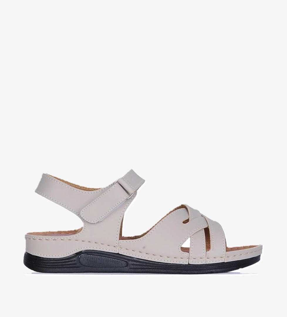 1107 Serra Cırtlı Kadın Düz Sandalet