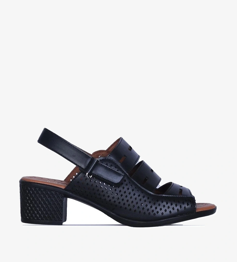 Ayakcenter Fl2 Siyah 5cm Kadın Topuklu Sandalet model görseli