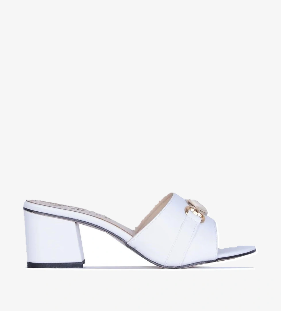 By13 Ayışığı Kadın 6Cm Topuklu Terlik - Görsel 1