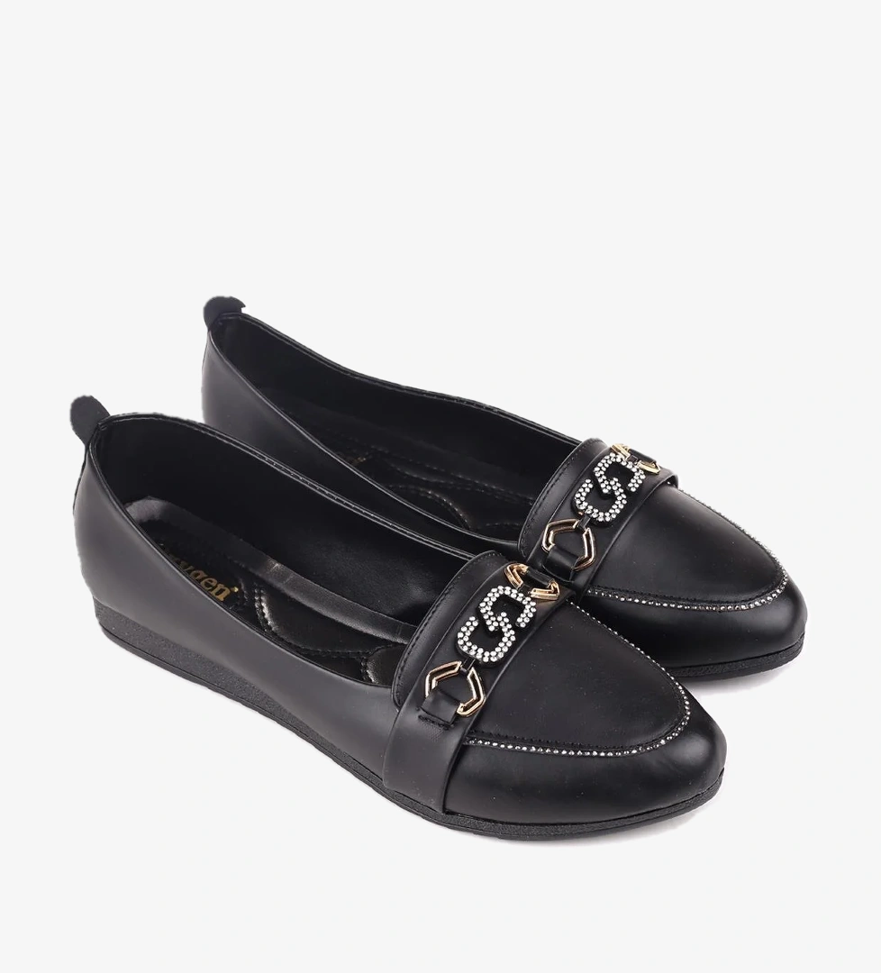 4717 Kadın Büyük Numara Rahat Taban Babet Ayakkabı