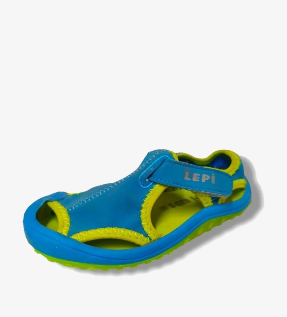 Lepi̇ Lepi 3070-20 Cırtlı Bez Erkek Çocuk Sandalet Mavi Yeşil 21-25 model görseli