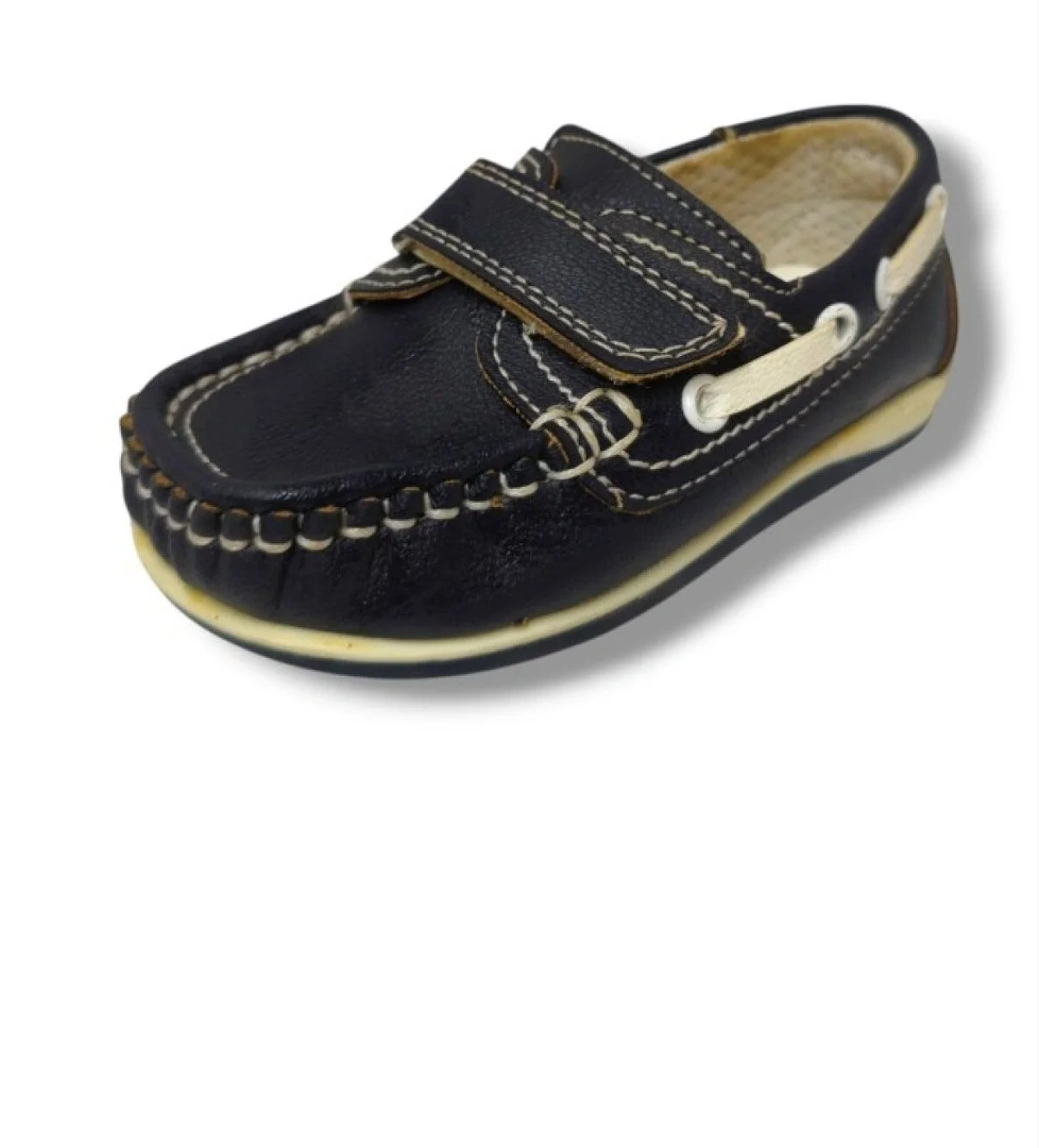 Bebe 3073-20 Ön Dikiş Cırtlı Erkek Çocuk Ayakkabı Lacivert Beyaz 21-25 - Görsel 1