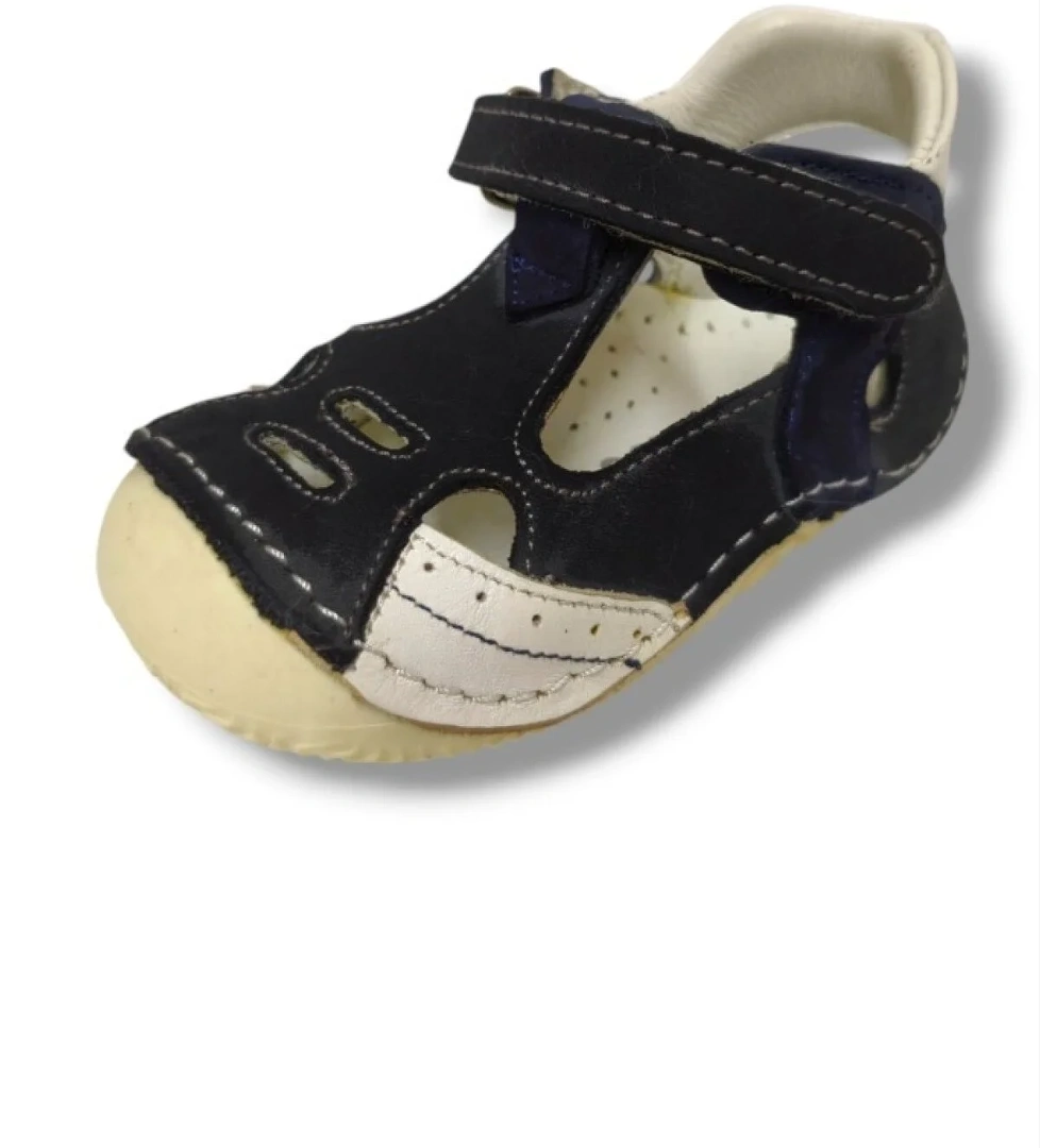 Lepi 3055-20 Önü Kapali Cırtlı Erkek Çocuk Sandalet Gri Beyaz 18-20 - Görsel 1