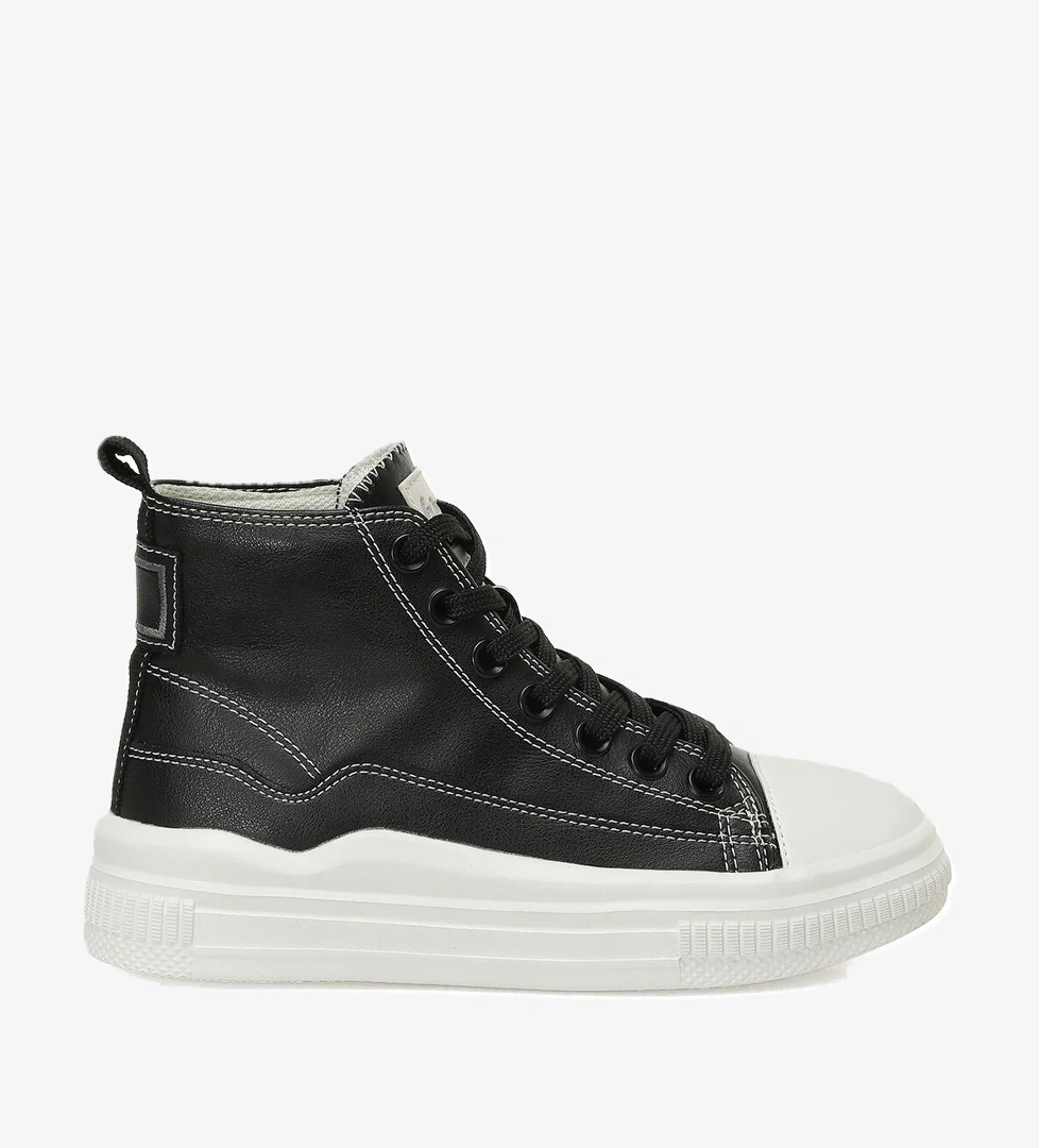 Kinetix LORNA HI J F 5PR Siyah Kız Çocuk High Sneaker - Görsel 1