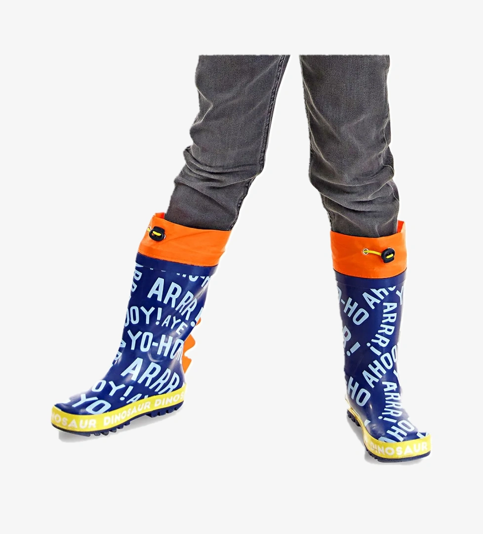 Renkli Dinozorlar Erkek Çocuk Yağmur Botu - Görsel 1