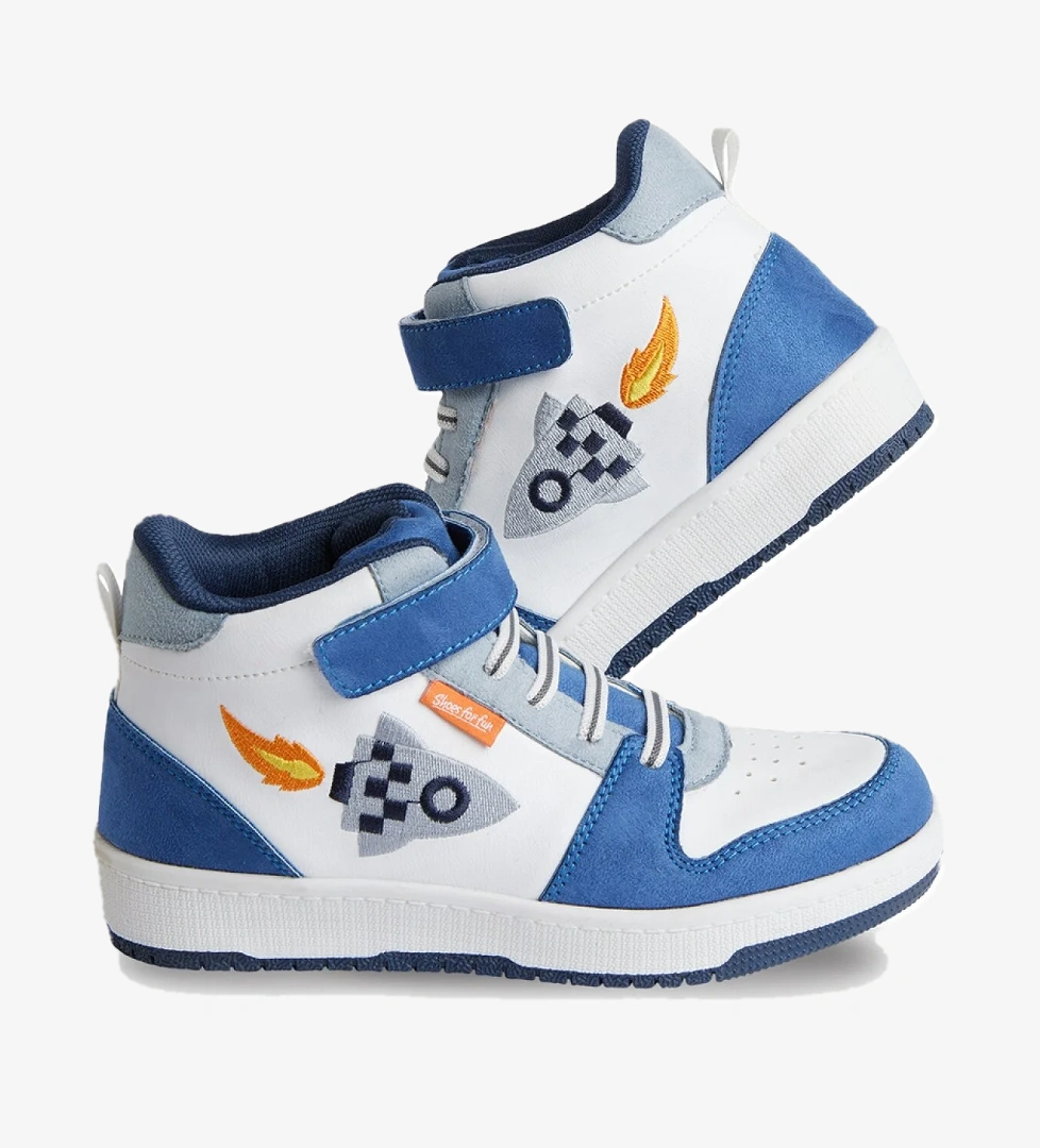 Roket Erkek Çocuk Beyaz Sneakers Spor Ayakkabı