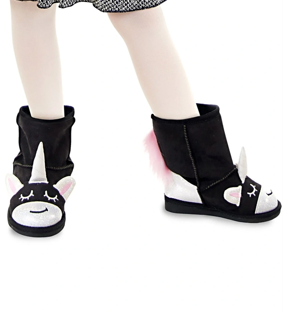 Denokids Siyah Unicorn Kız Çocuk Bot model görseli