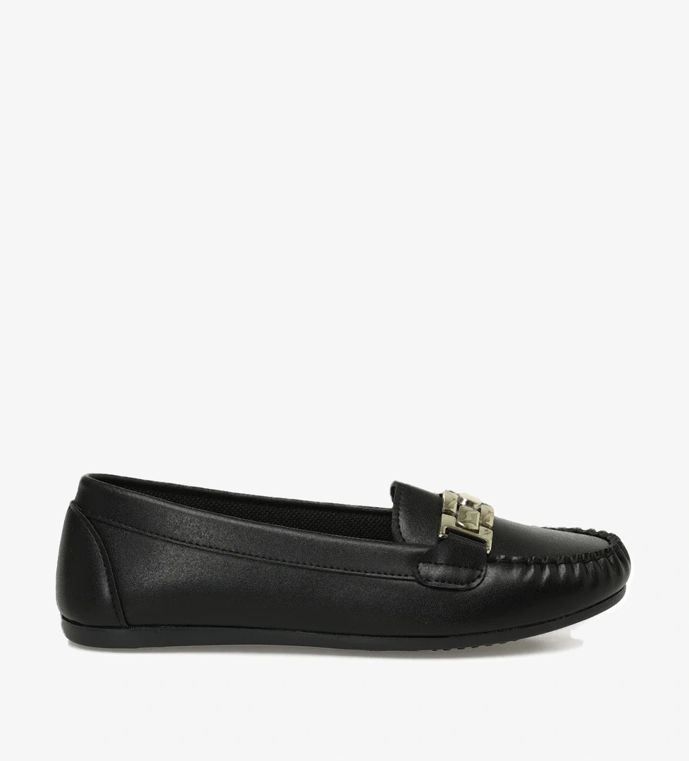 24K-512 5PR Siyah Kadın Loafer - Görsel 1