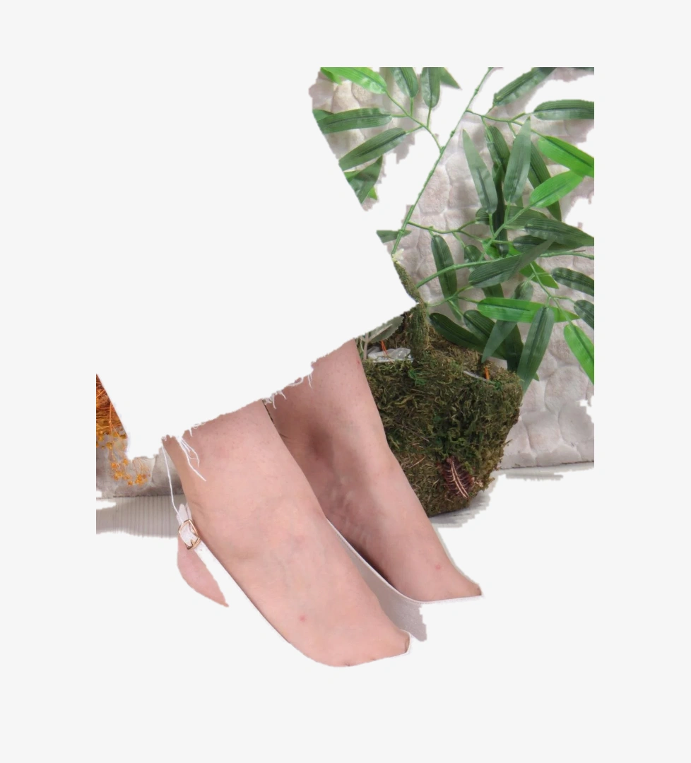 129-1300 Fls Saten Önü Kapalı Arkası Açık Topuklu Kadın Ayakkabı