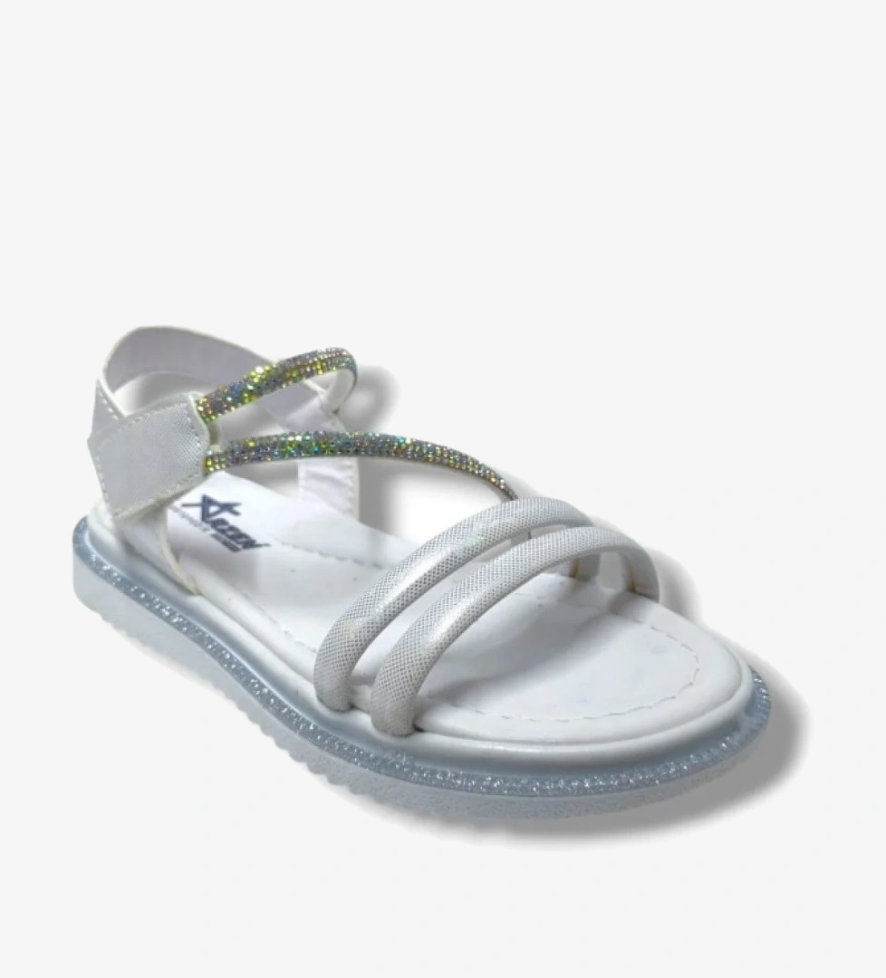 Arzen Bebe 221-25 Anatomik Taşlı Cırtlı Kız Çocuk Sandalet 31-36 model görseli
