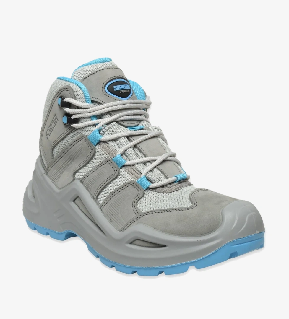 3102M Combat Deri Postal Mavi Erkek Bot - Görsel 1