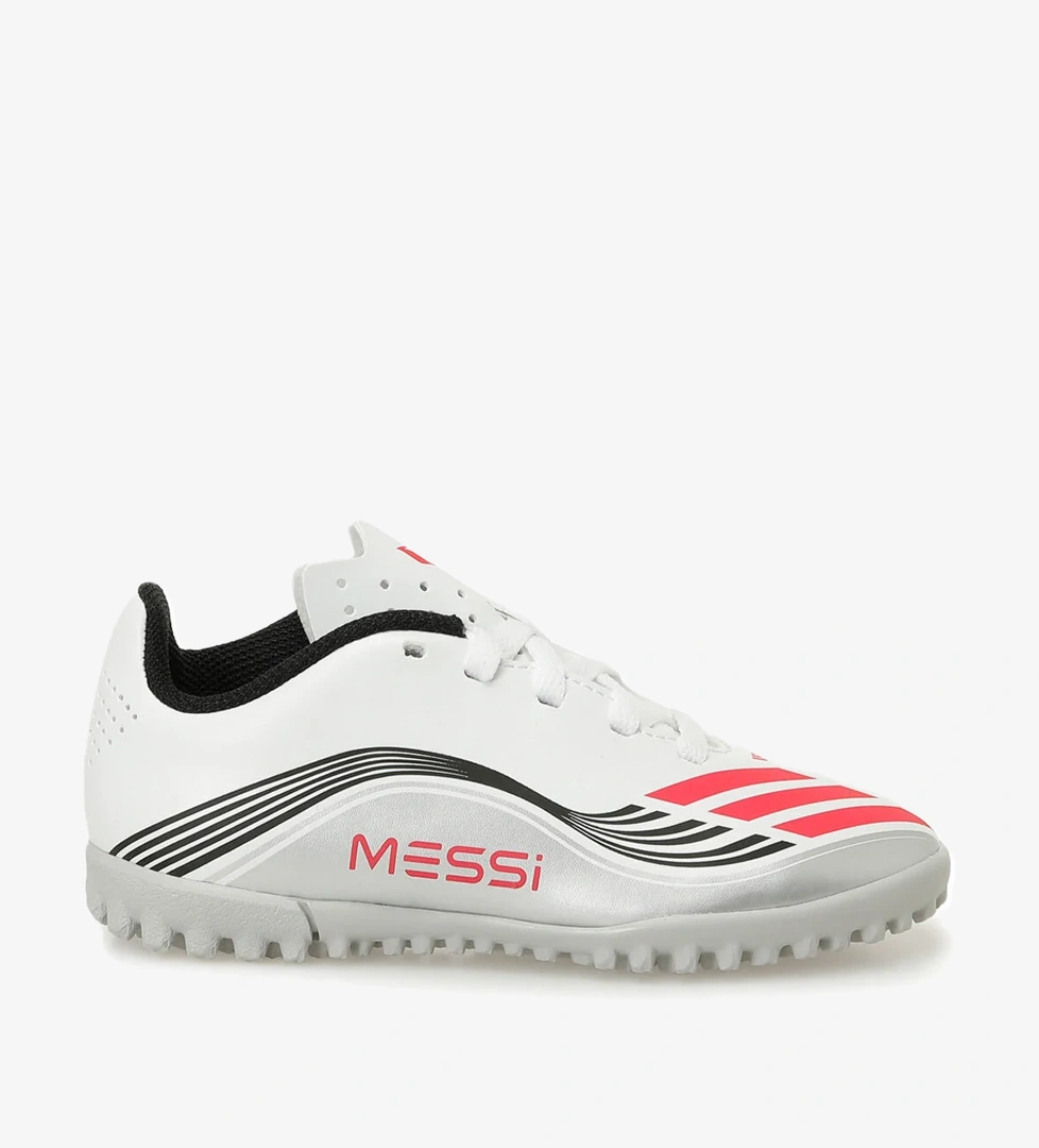 F50 MESSI CLUB TF J Beyaz Erkek Çocuk Krampon