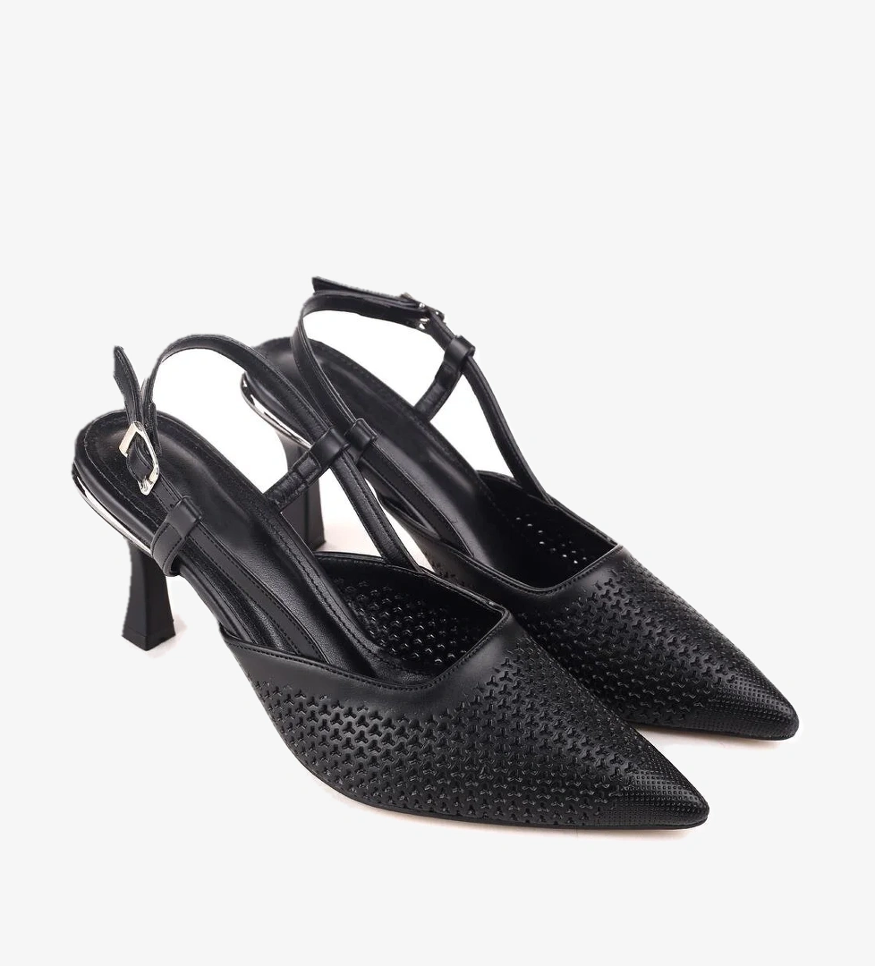 Papuç Sepeti 4706 Kadın 8 Cm Topuklu Ayakkabı model görseli