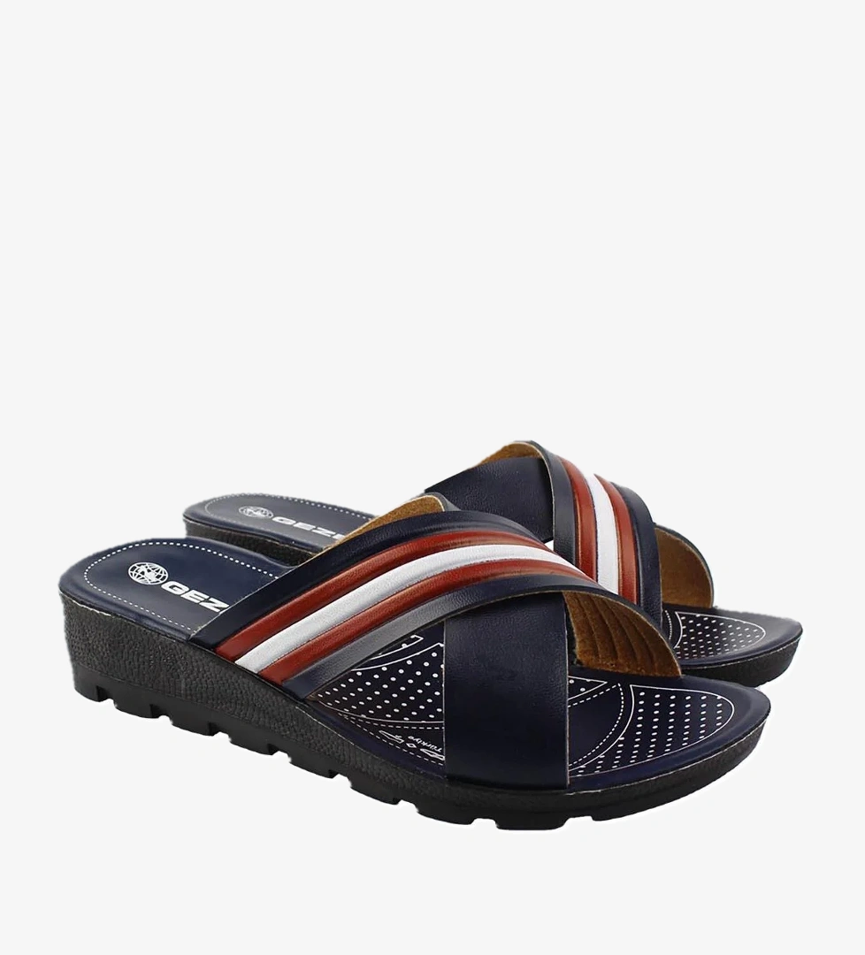 13075 Yazlık 4 Cm Topuklu Hafif Taban Günlük Kadın Terlik - Görsel 1