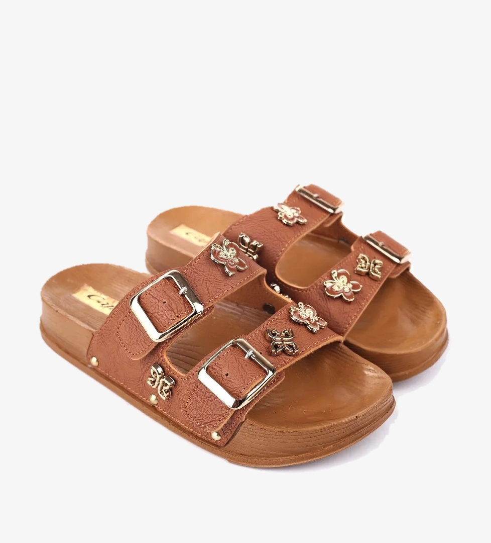 4744 Kadın Rahat Taban Ortopedik Günlük Tokalı Terlik