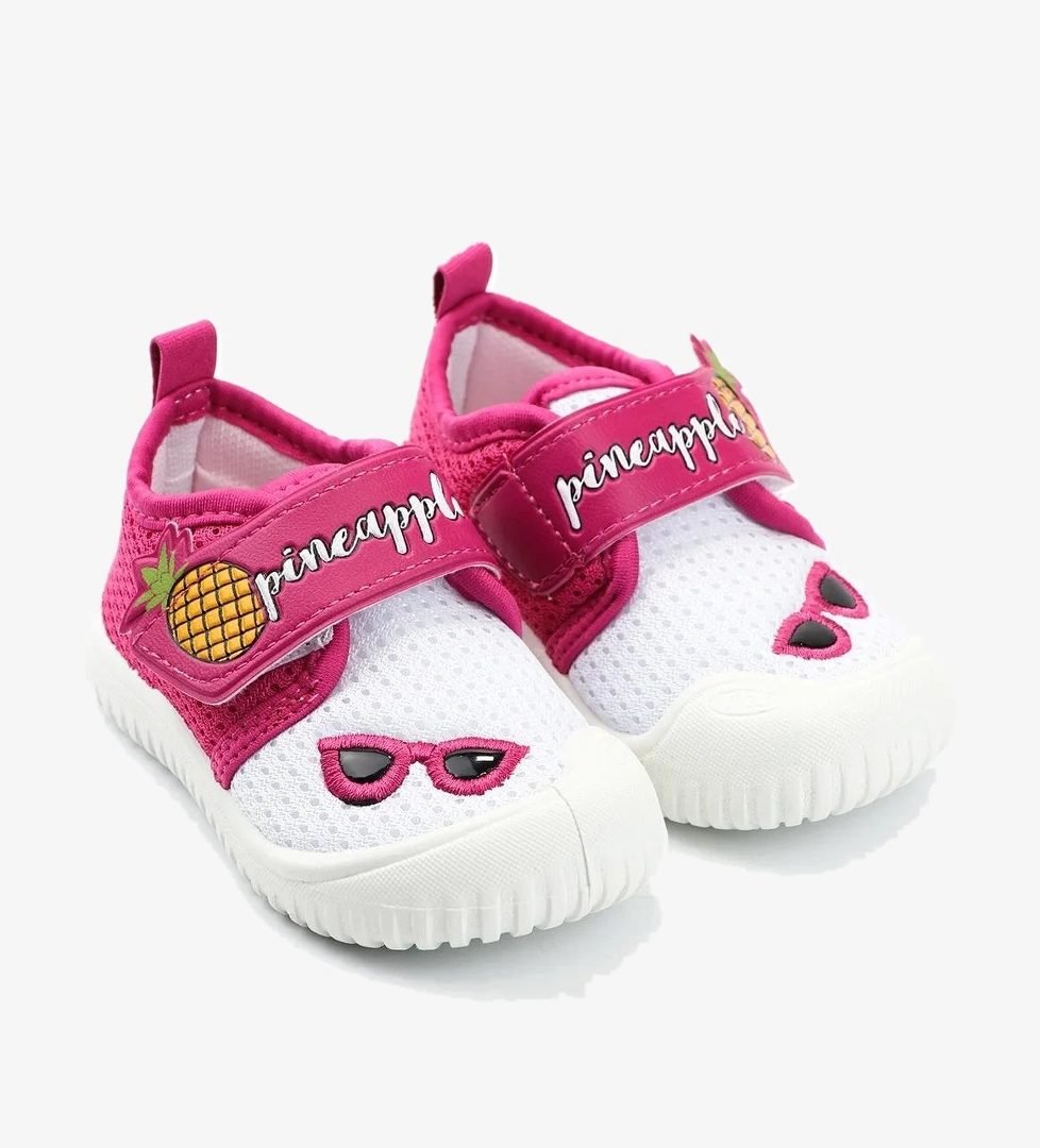 Gezer 03270 Yazlık Kız Bebek Günlük Cırtlı Keten Ayakkabı model görseli