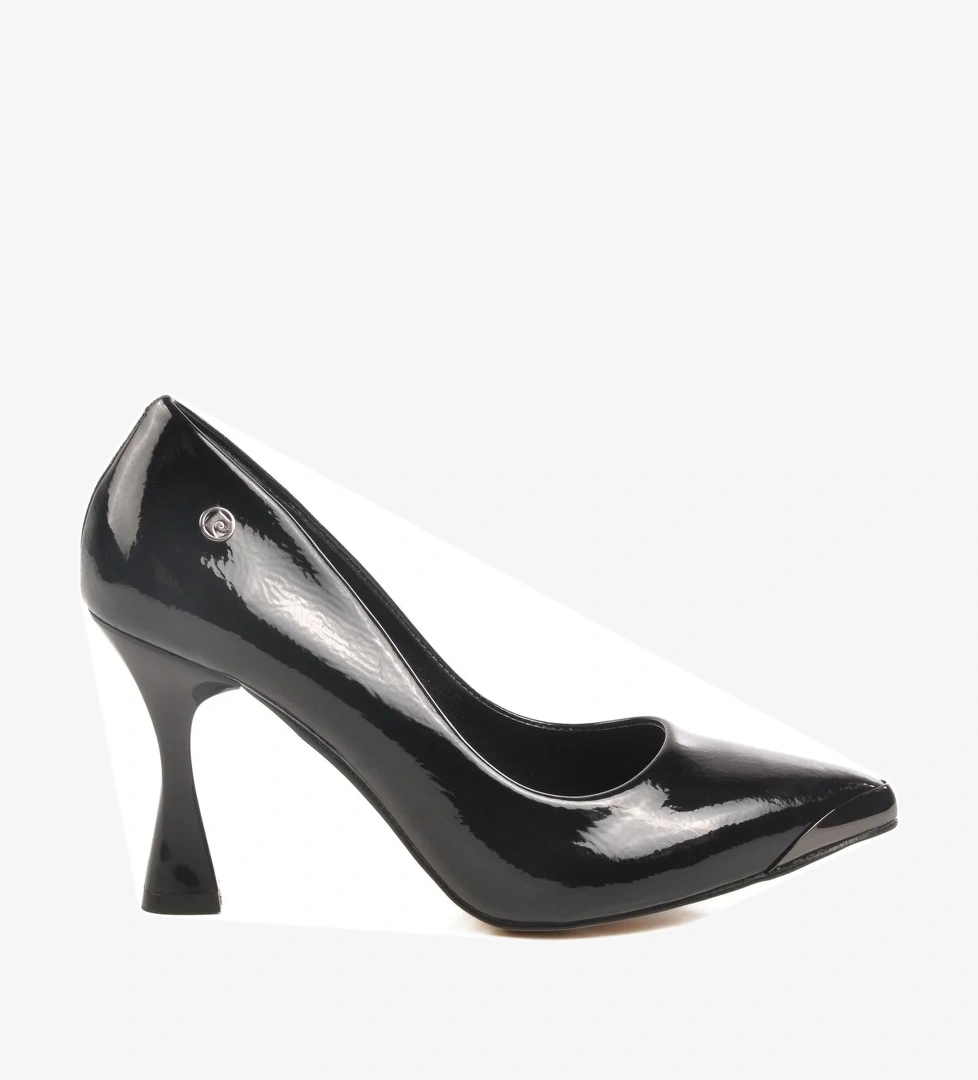 Pierre Cardin Siyah Bej Kadın Topuklu Ayakkabı model görseli