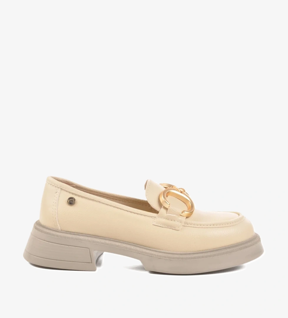 Pierre Cardin Krem Kadın Loafer Ayakkabı model görseli