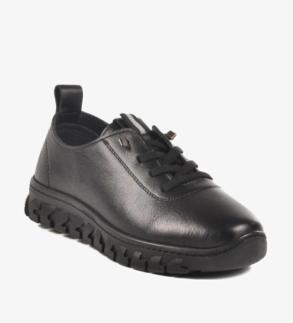 Voyager 9050-26K Z Siyah Hakiki Deri Kadın Anatomik Günlük Ayakkabı model görseli