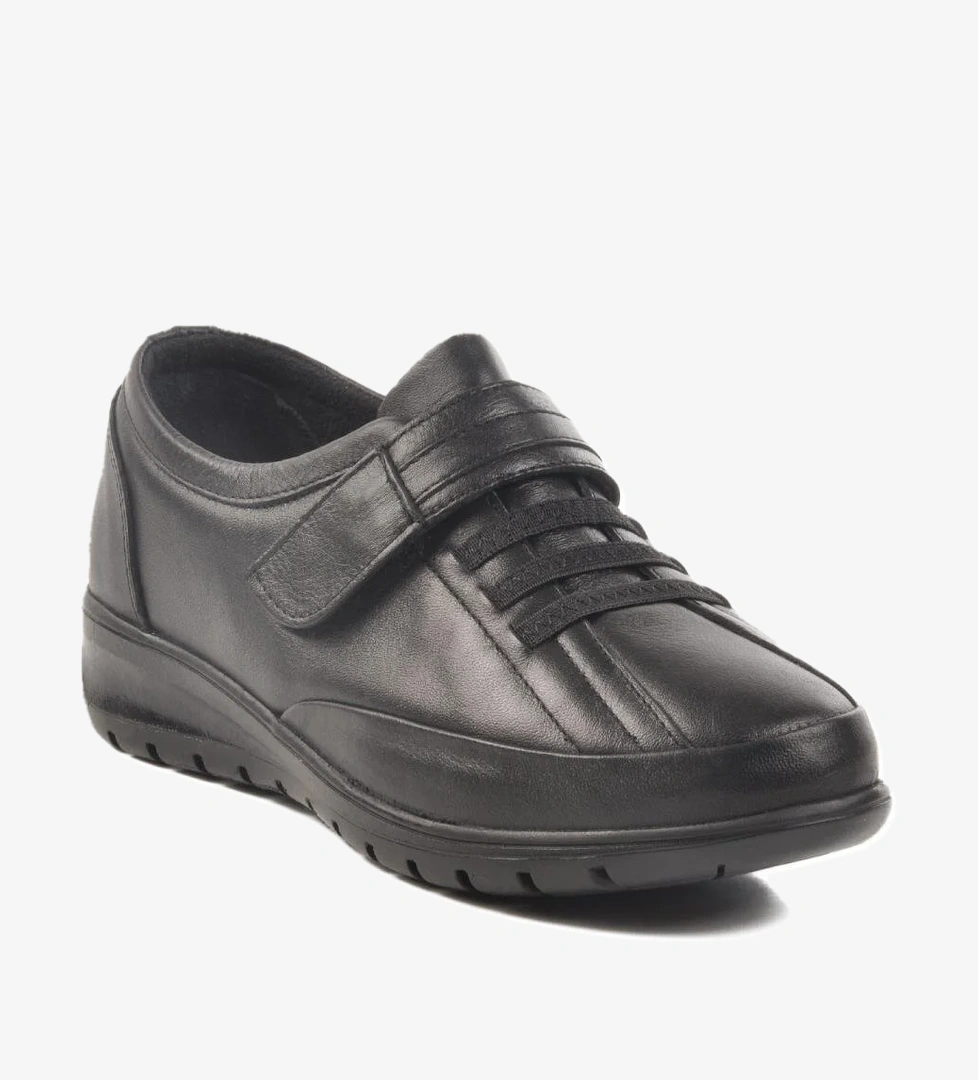 Voyager 7679-26k Z Siyah Kahve Hakiki Deri Kadın Anatomik Günlük Ayakkabı model görseli