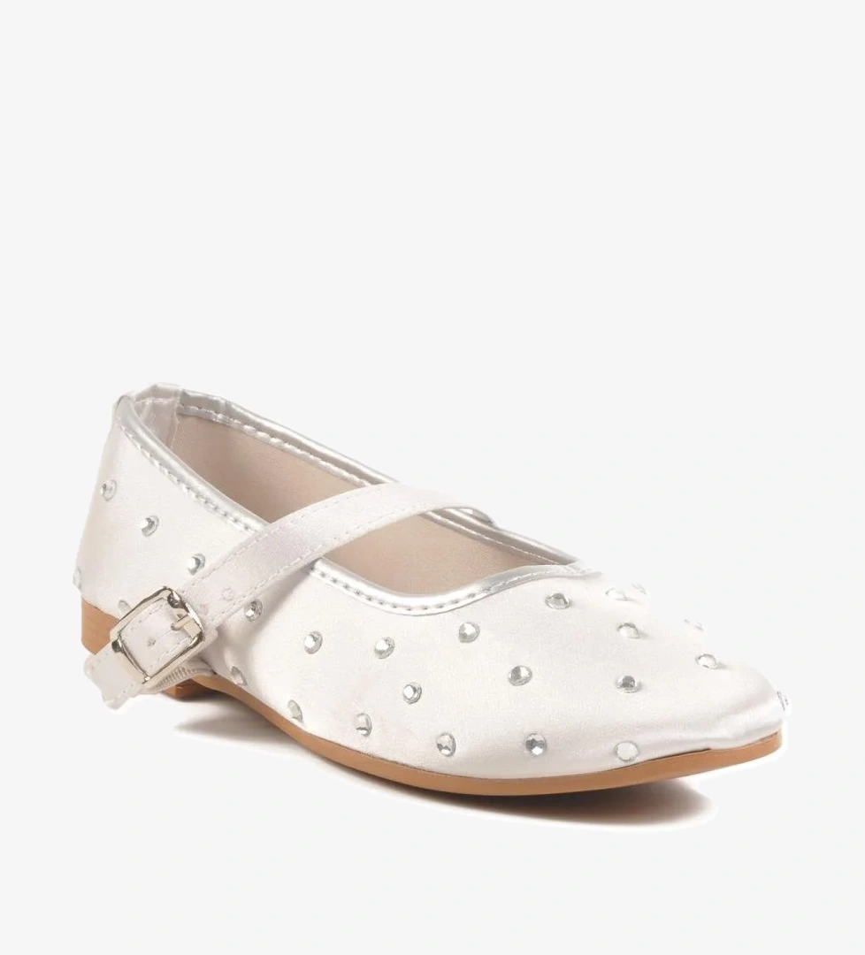 Walkway 116 Z Siyah Gümüş Kadın Taşlı Babet model görseli